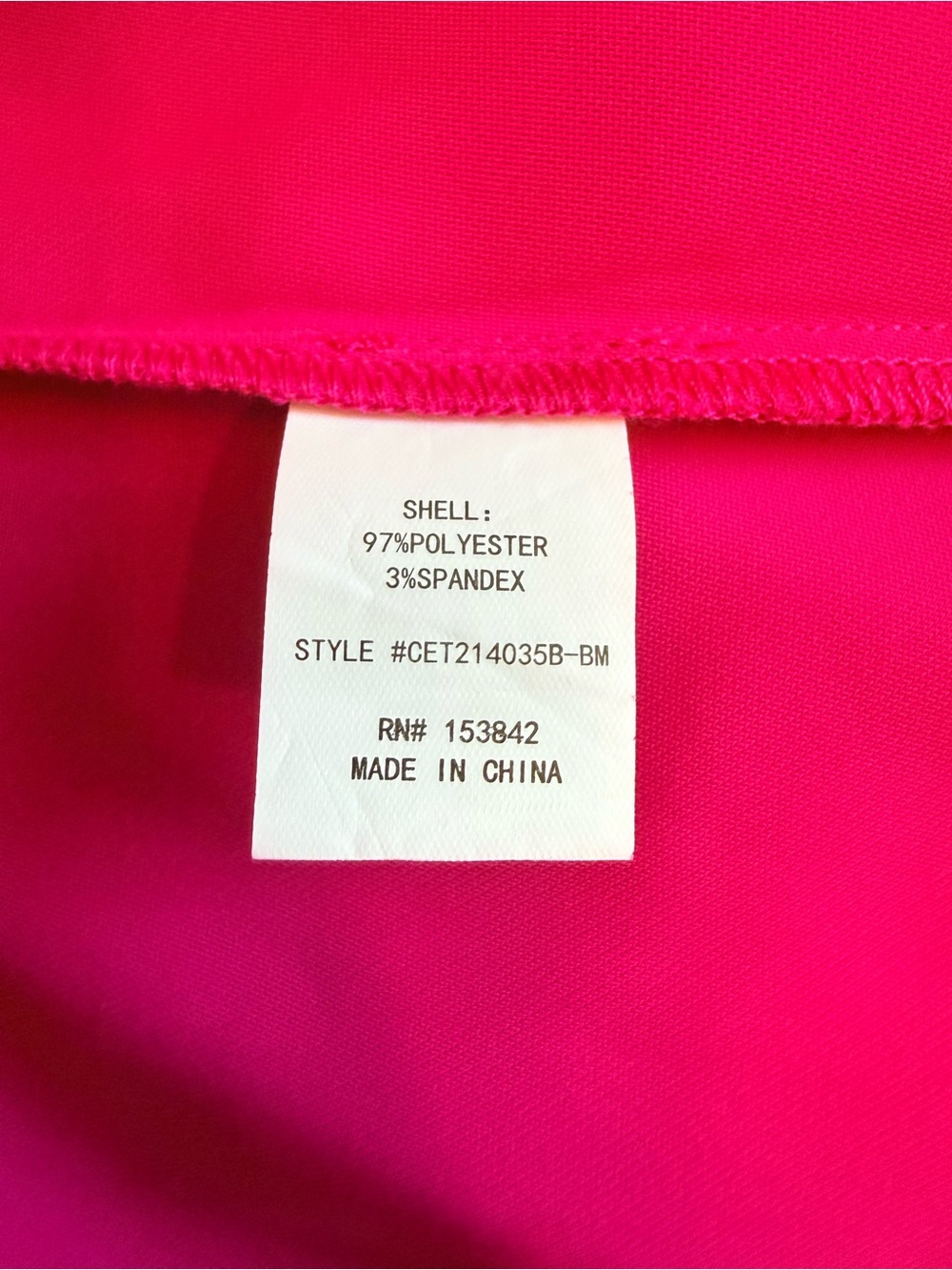 MELLODAY Hot Pink Cowl Neck Cap Sleeve Blouse - Picture 6 of 6